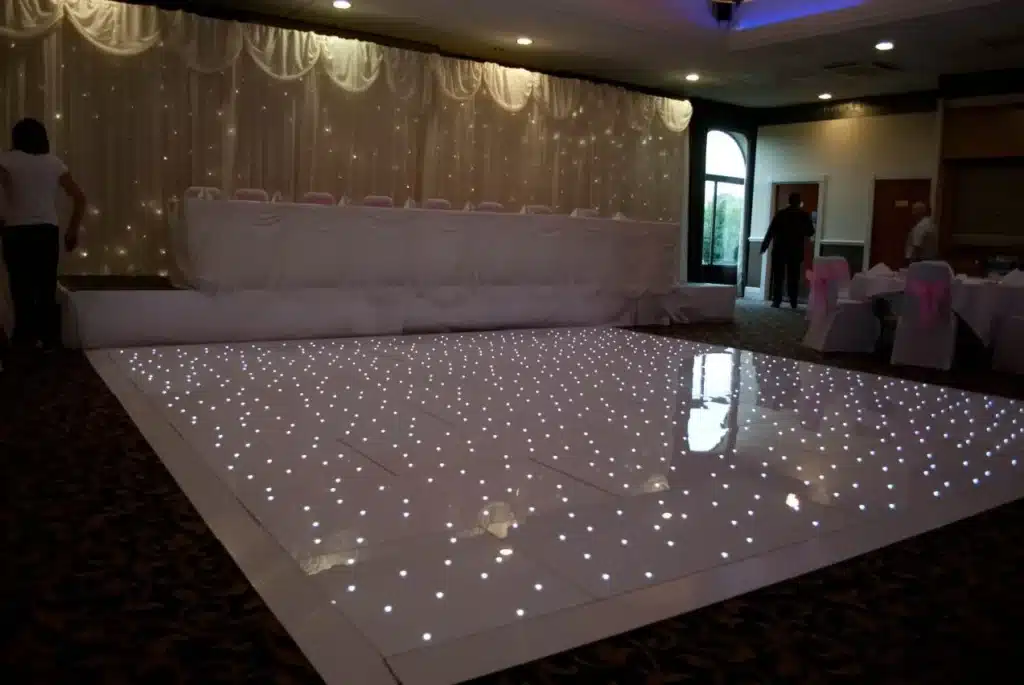 White Starlit Dancefloor hire